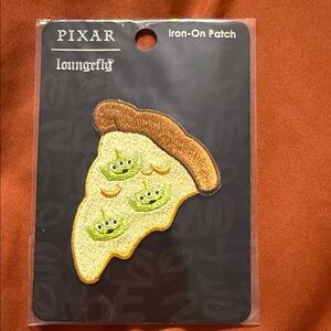 Loungefly Pixar Pizza Slice Patch with Green Aliens